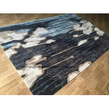 Tapis acrylique décoré à la main de style moderne